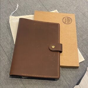Brown Leather Journal. 10x7 inches.